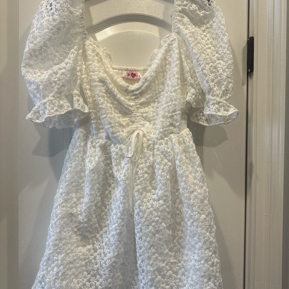 White Floral Dress
